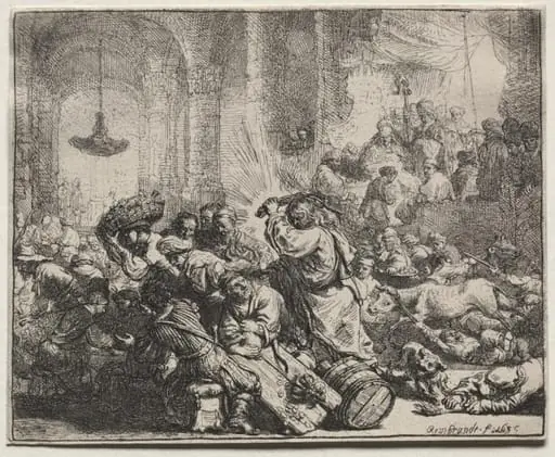 Christ Driving the Money Changers from the Temple