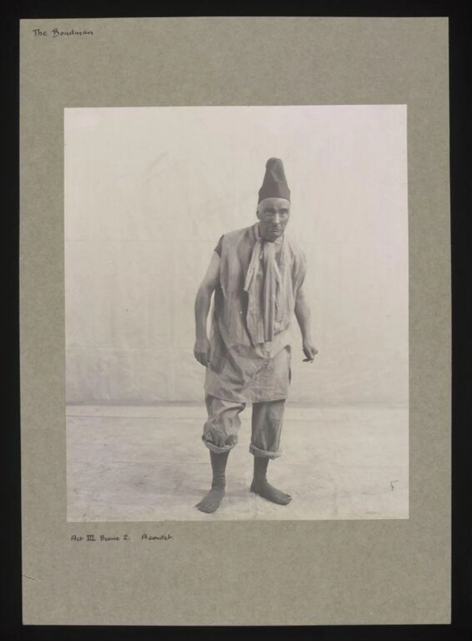 The Bondman, by Unknown, photographic, 1906
