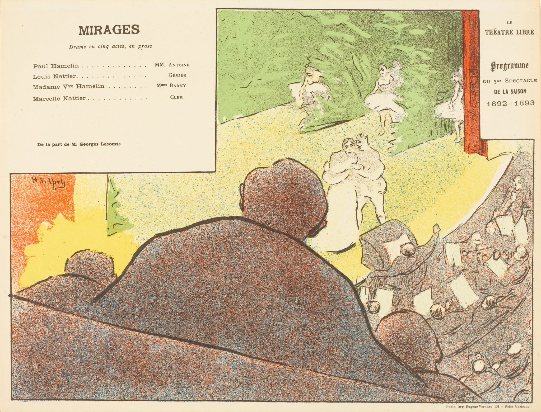 Mirages, by Henri-Gabriel Ibels, ink, 1893