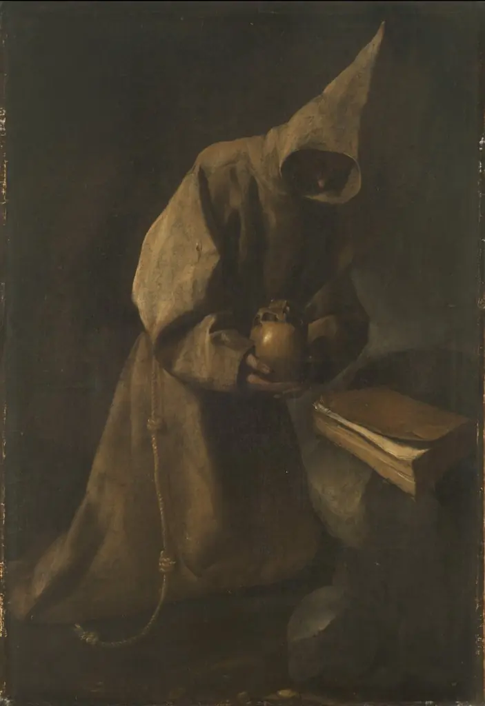 Saint Francisco in meditation