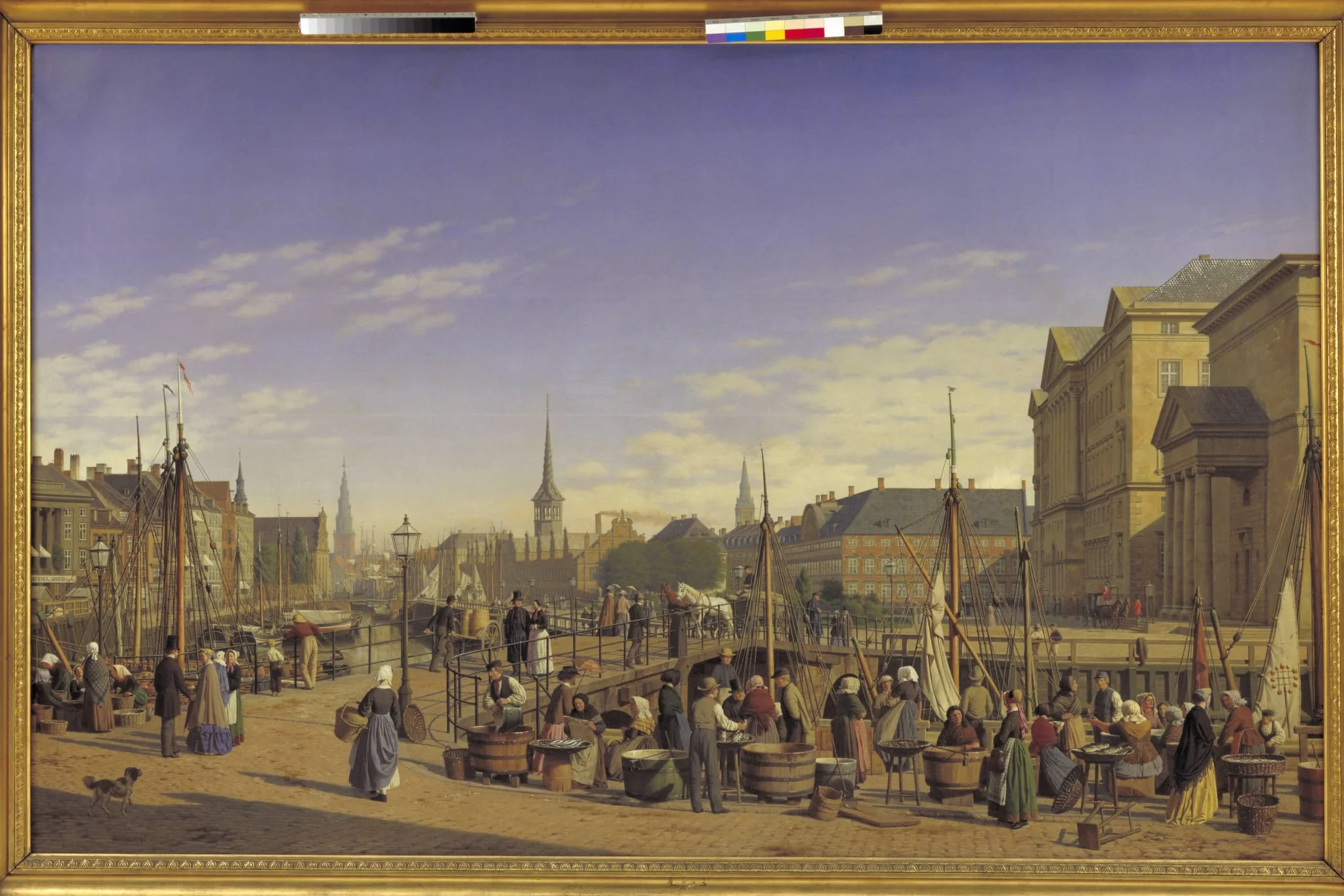 Udsigt fra Gammel Strand mod Christiansborg, by Unknown, 1868