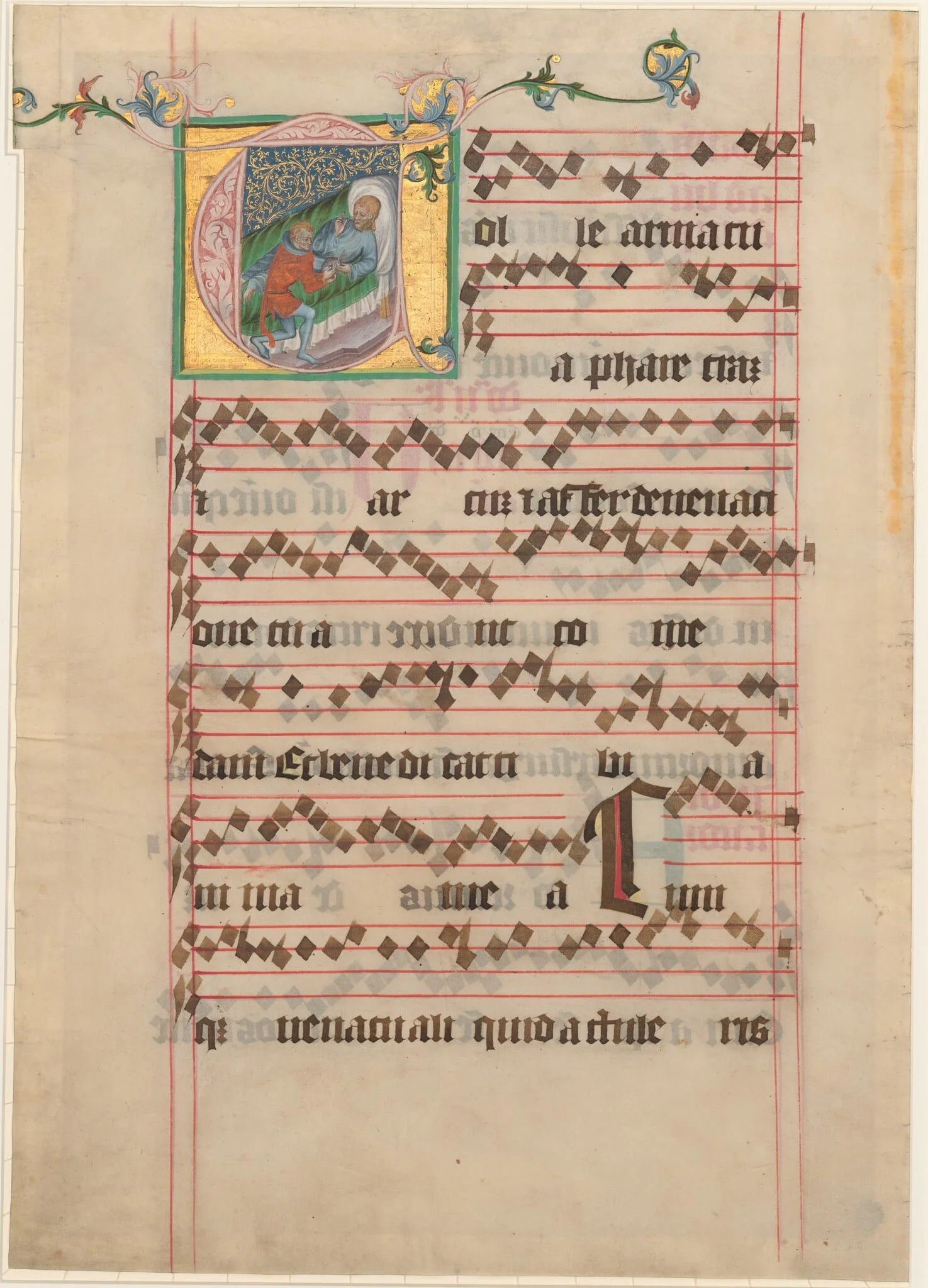 Isaac Blessing Jacob, by Unknown, 1402