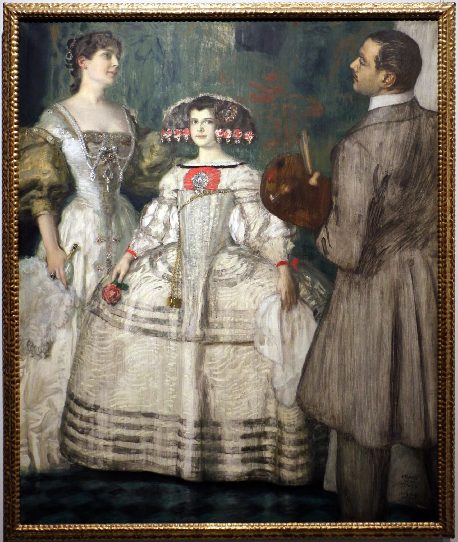 Family portrait, by Franz von Stuck, oil, 1909