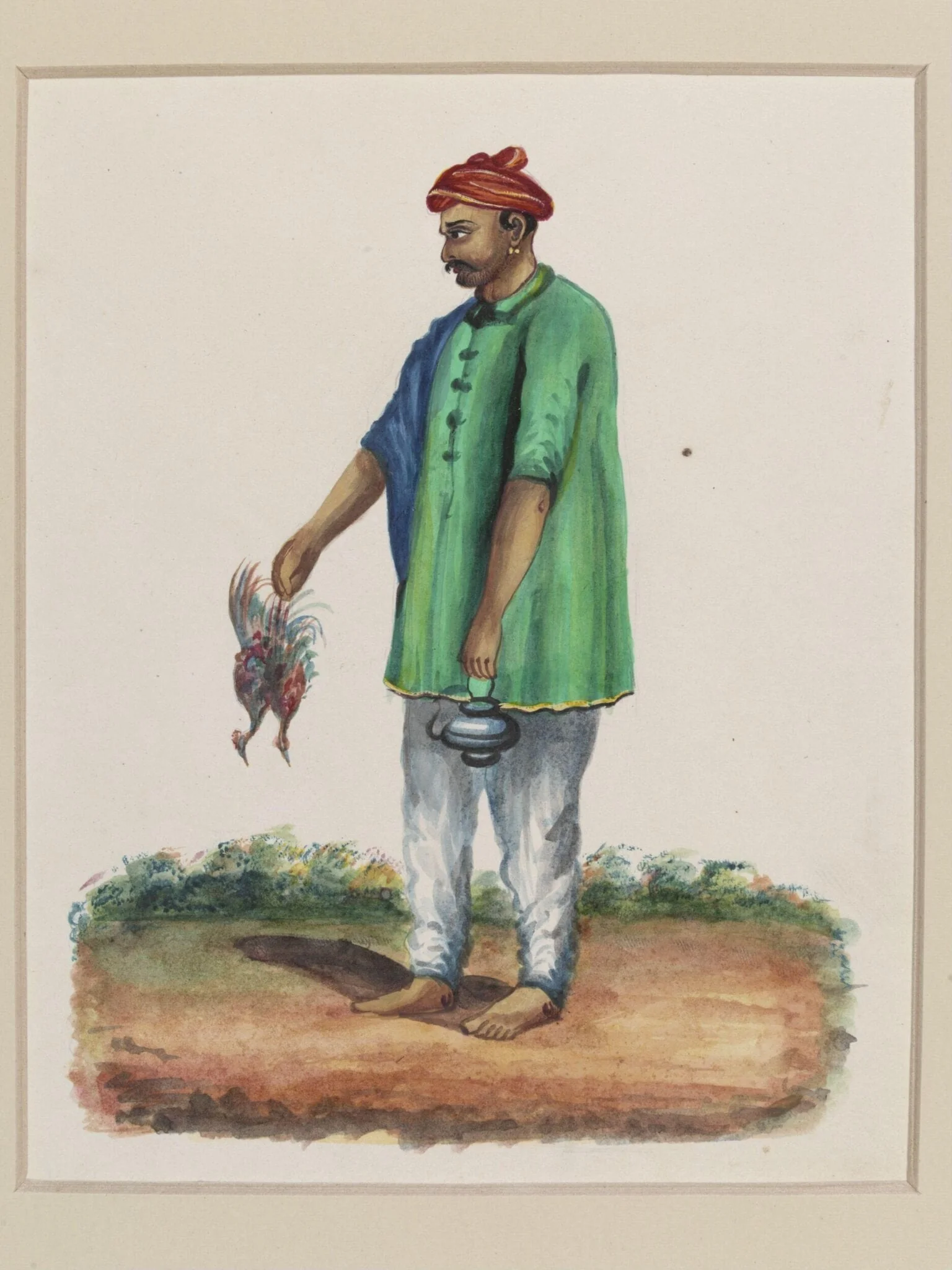 A Cook, by Unknown, watercolor, 1860