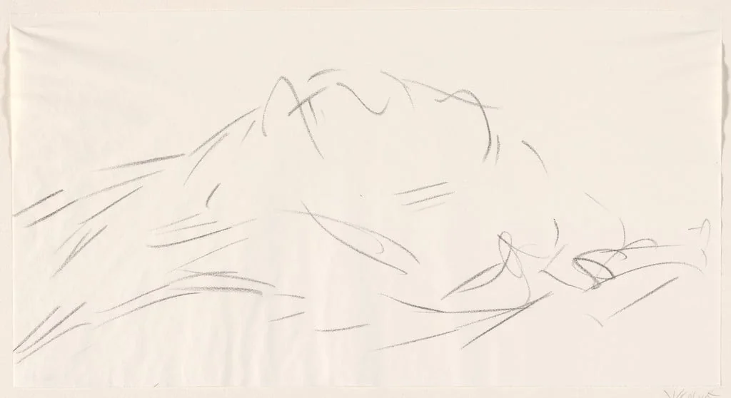 Untitled, by Léo Marchutz, crayon, 1949