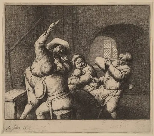 Knife Fight Among Peasants