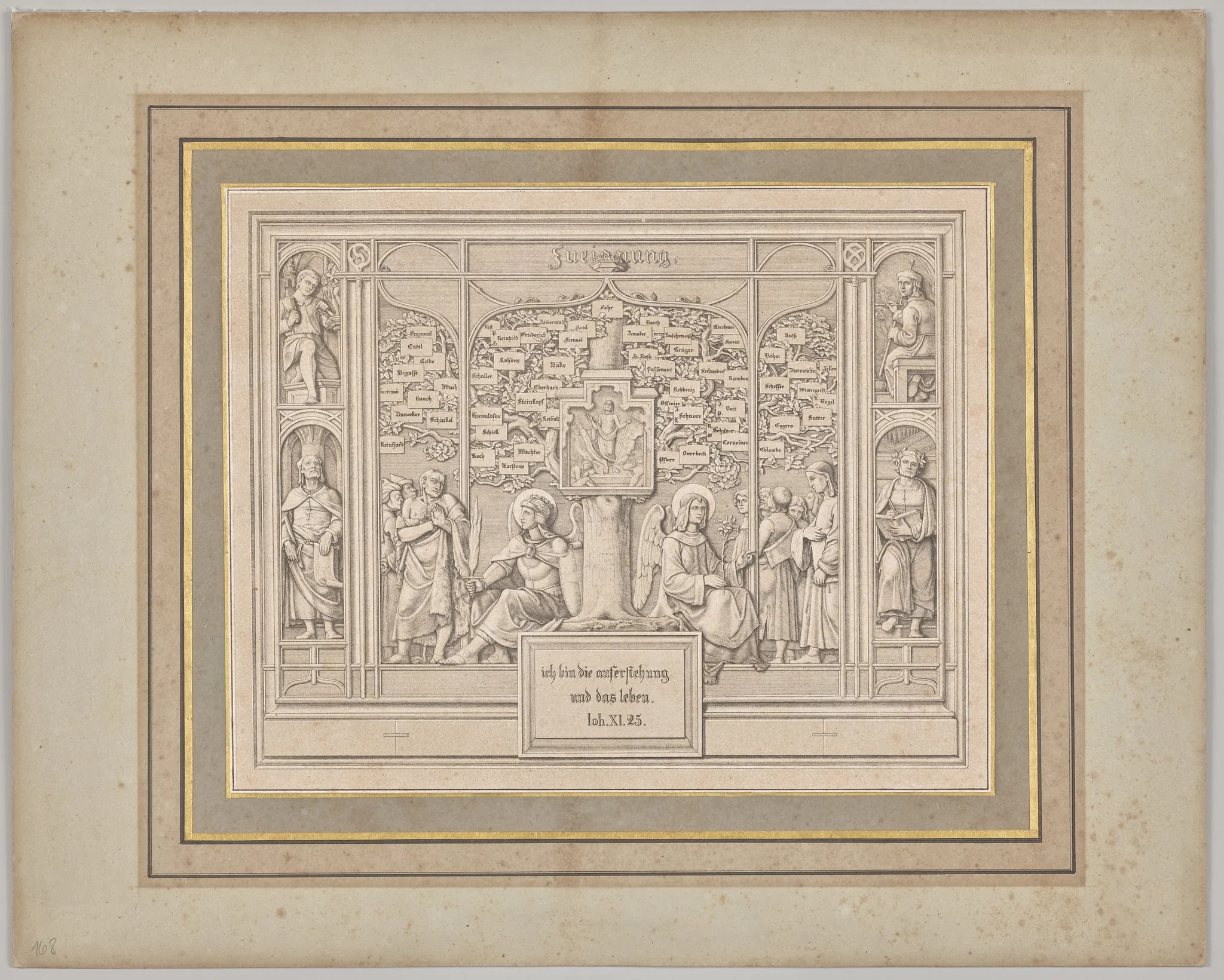 Dedication. John XI, 25, by Ferdinand Olivier, 1820