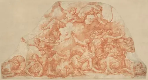 Diana and Apollo Slaughtering  the Children of Niobe