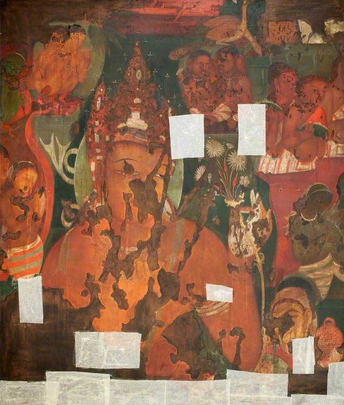 Copy of Painting inside the Caves of Ajanta (cave 11)