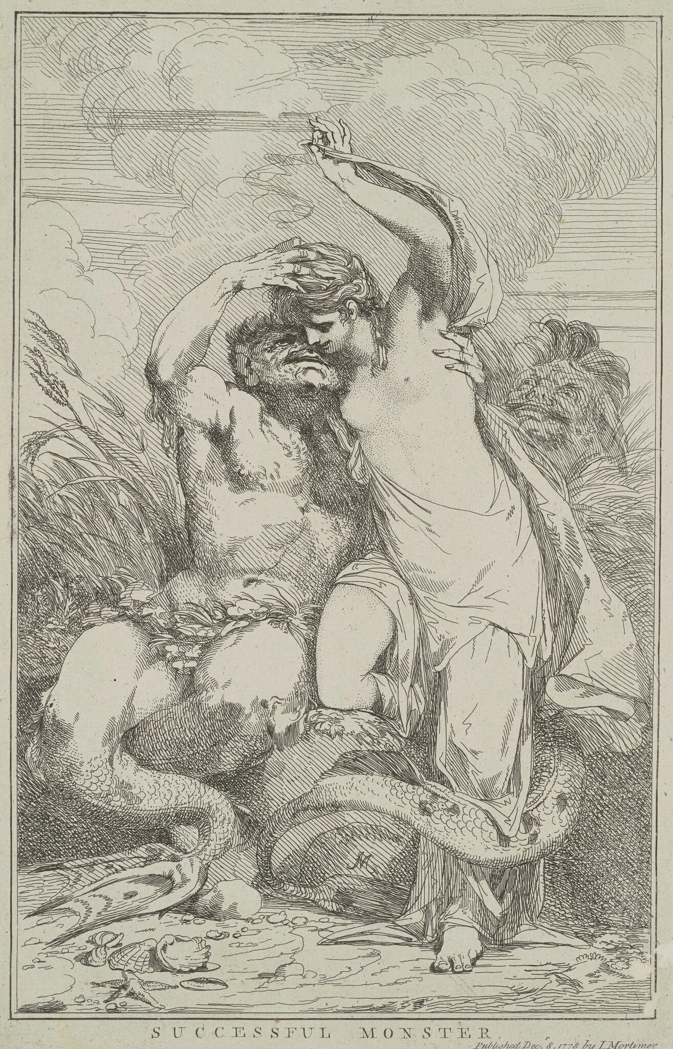 Successful Monster, by John Hamilton Mortimer, ink, 1778
