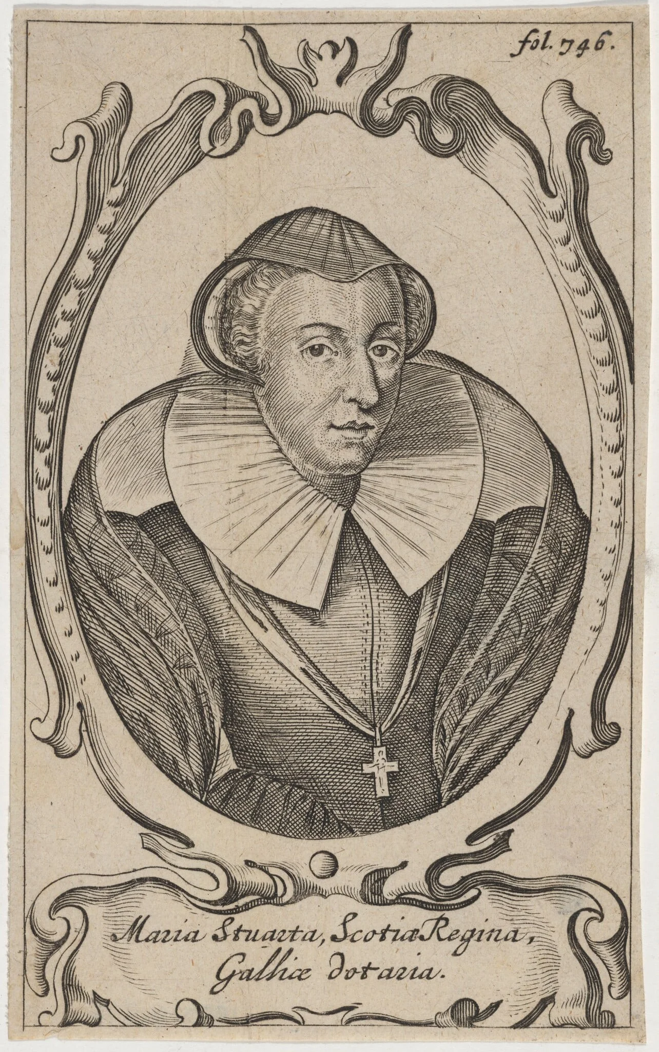 Mary, Queen of Scots, by Unknown 19th Century, ink, 1850