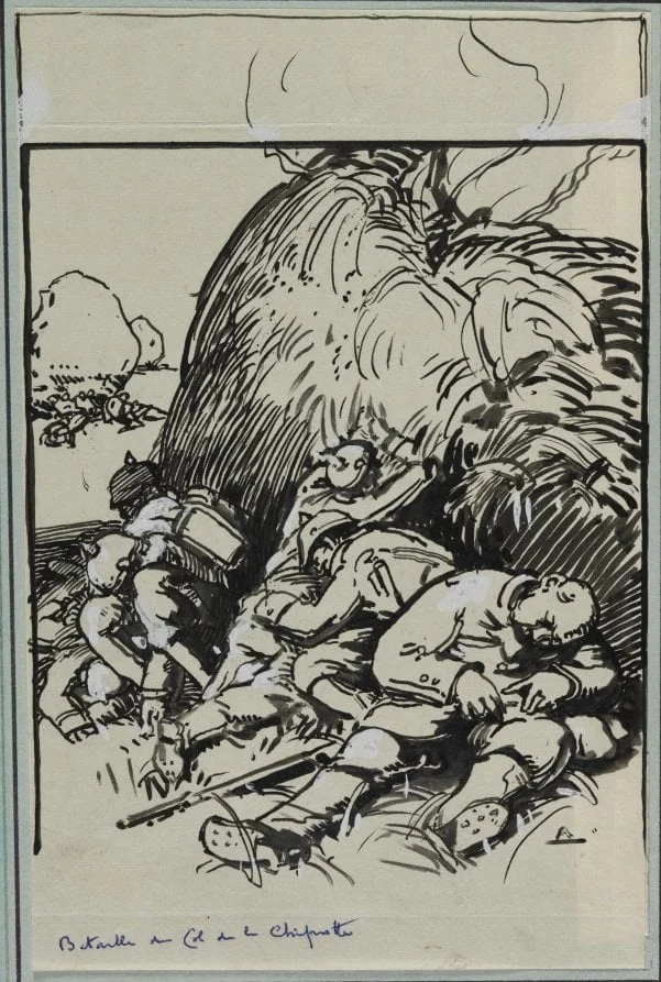 Bataille du Col de la Chiprotte, by Auguste Lepère, 1914
