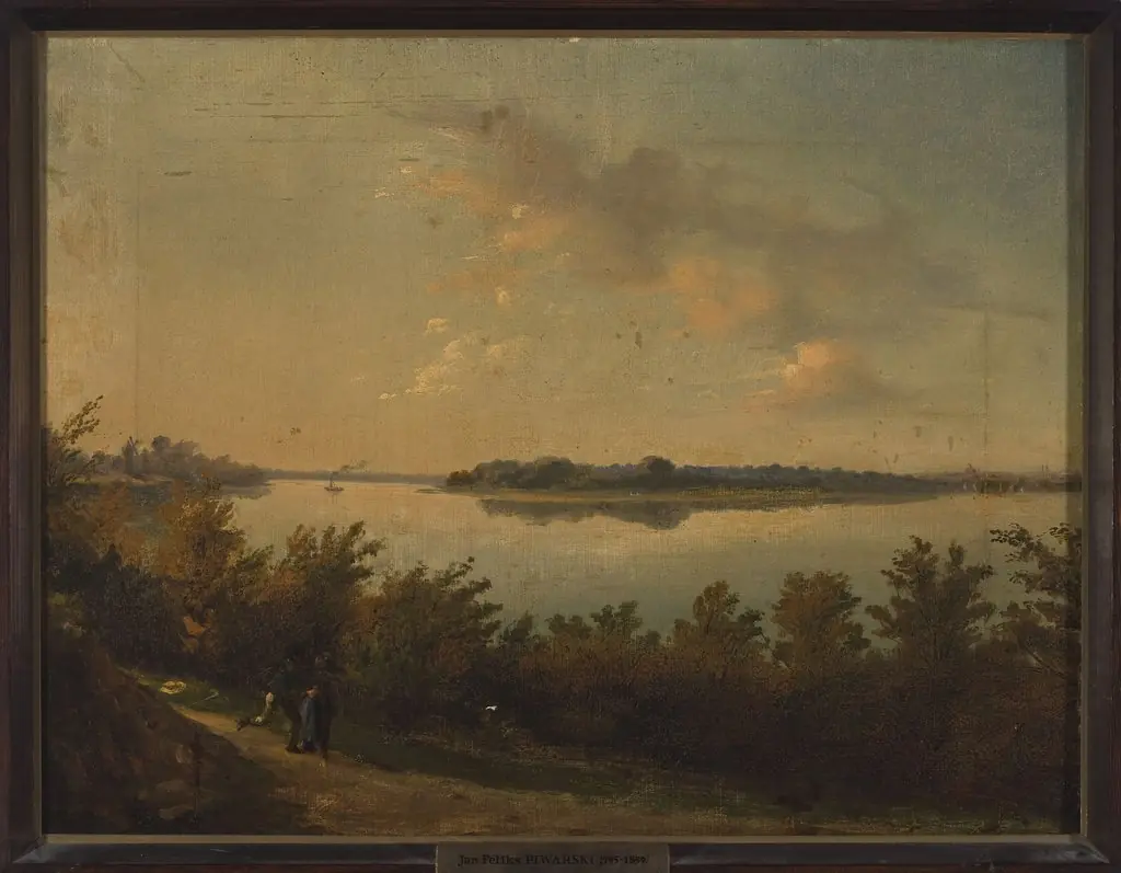Saska Kępa – Landscape at sunset