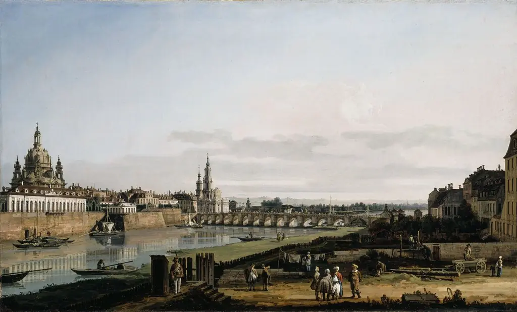 Dresden from the Right Bank of the Elbe above the Augustus Bridge