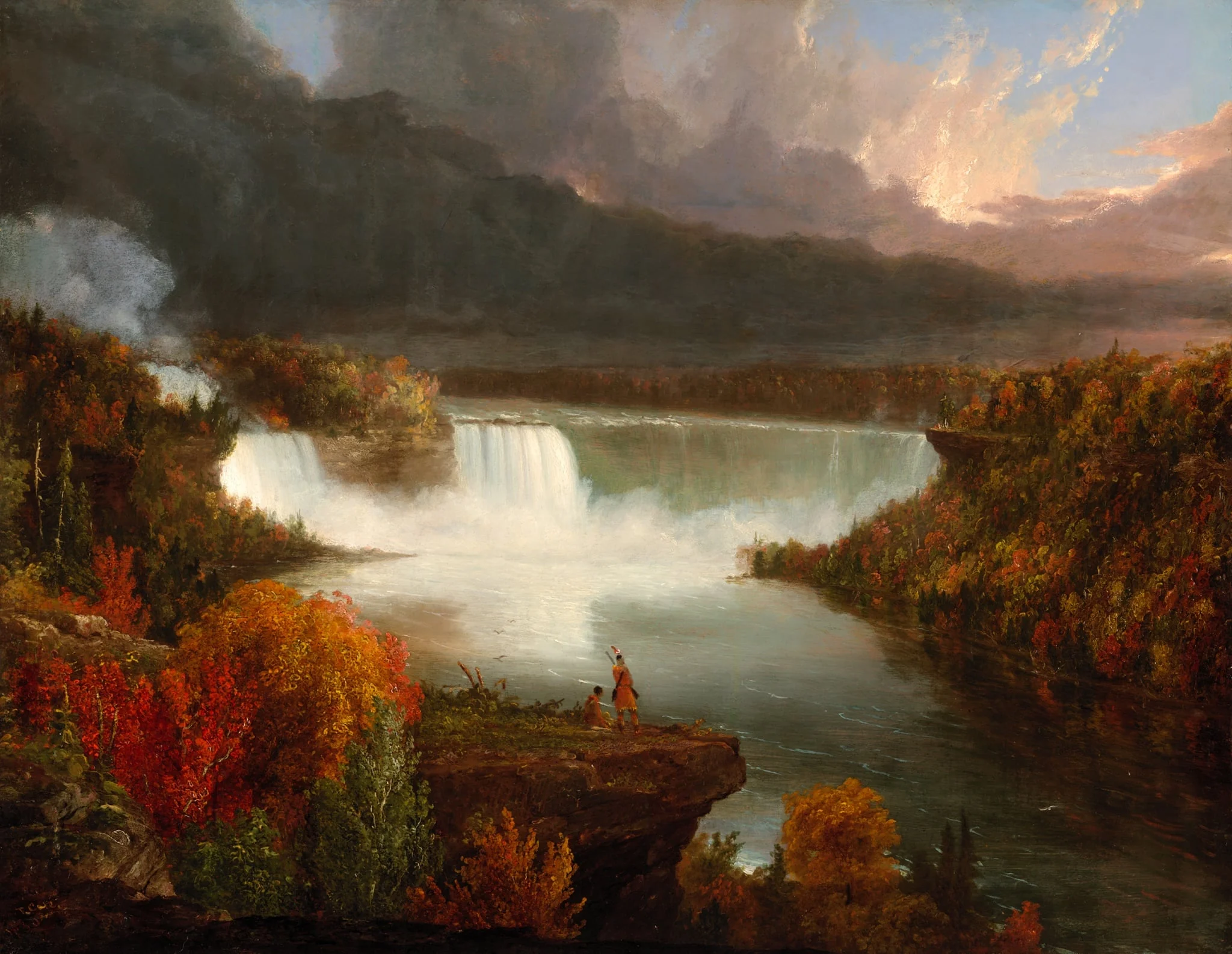 Distant View of Niagara Falls, by Thomas Cole, oil, 1830
