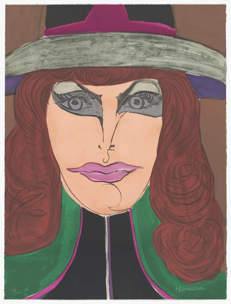 Untitled, by Richard Lindner, ink, 1971