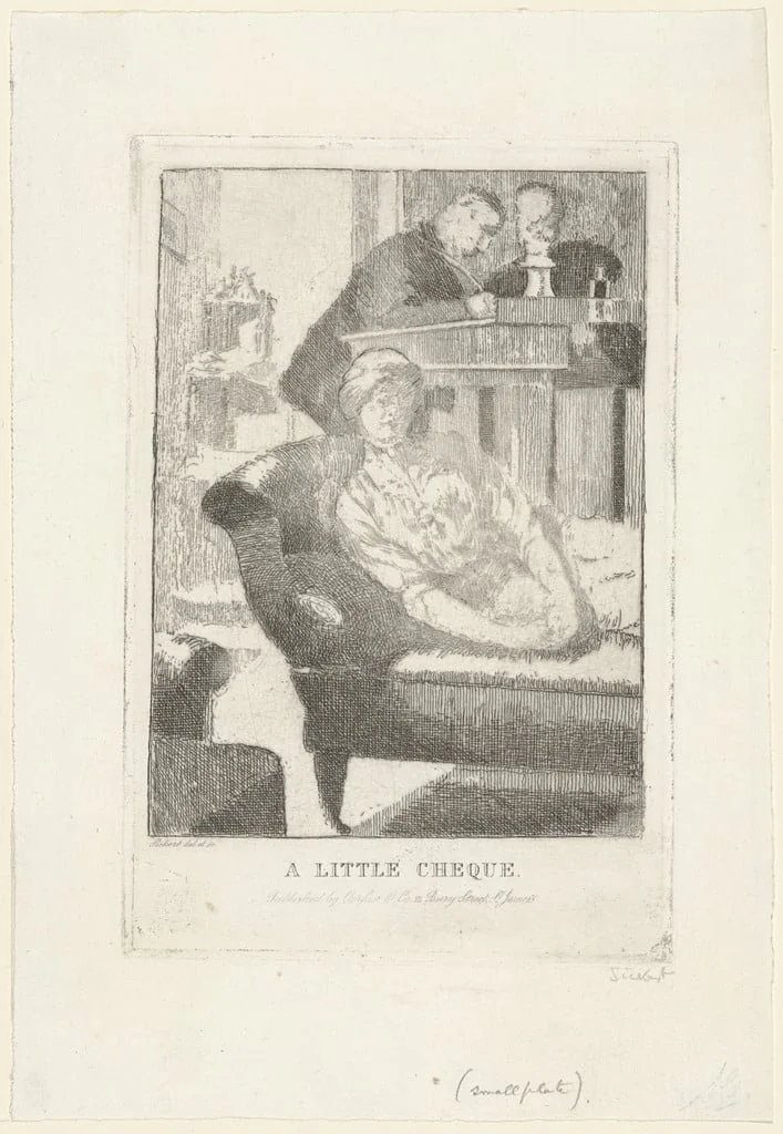Untitled, by Walter Sickert, ink, 1915
