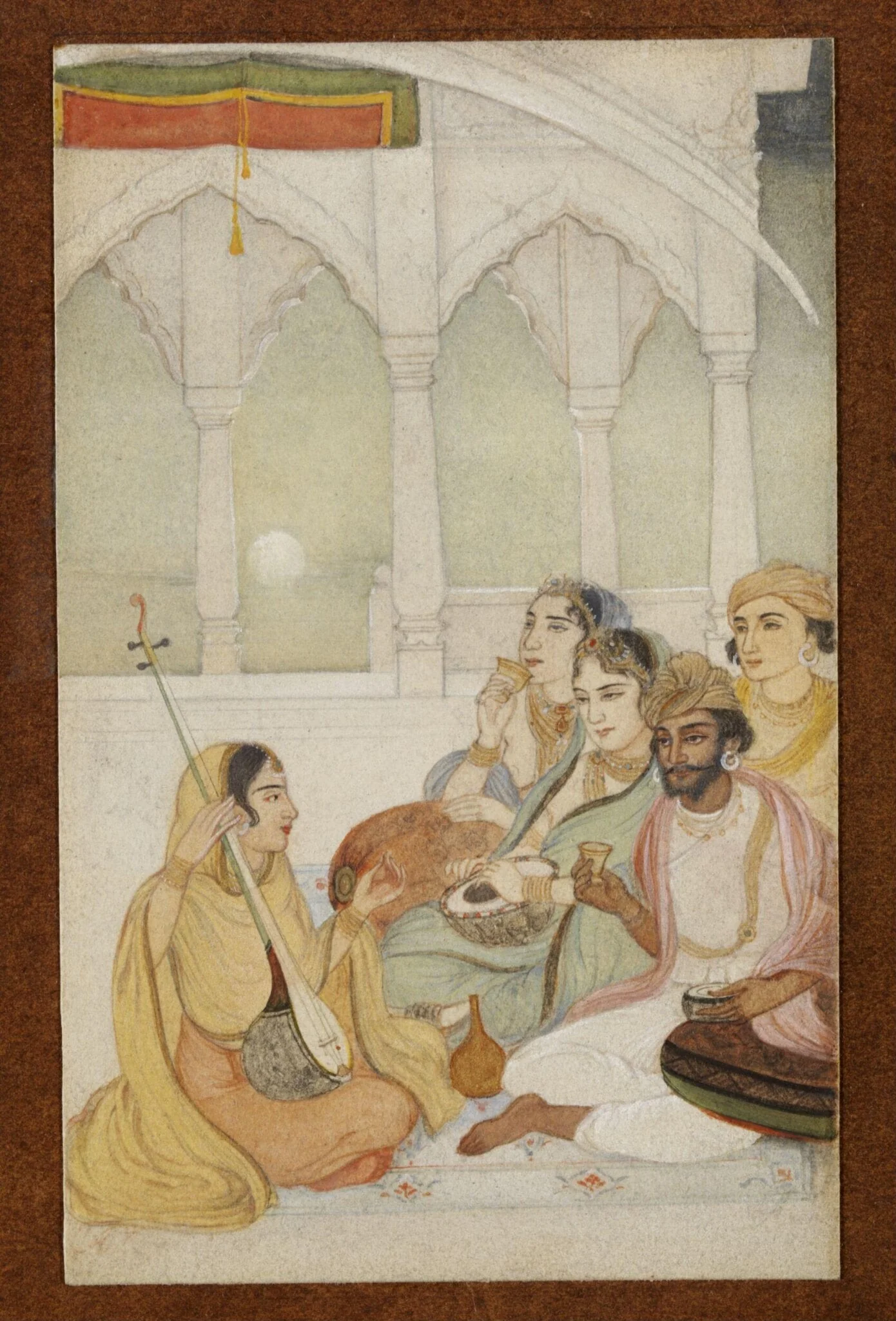 A Music party, by Abanindranath Tagore, paint, 1905