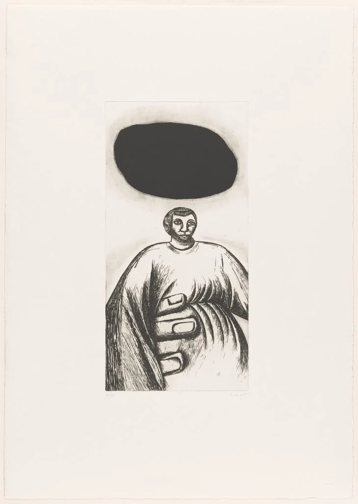 Untitled, by Enzo Cucchi, ink, 1982