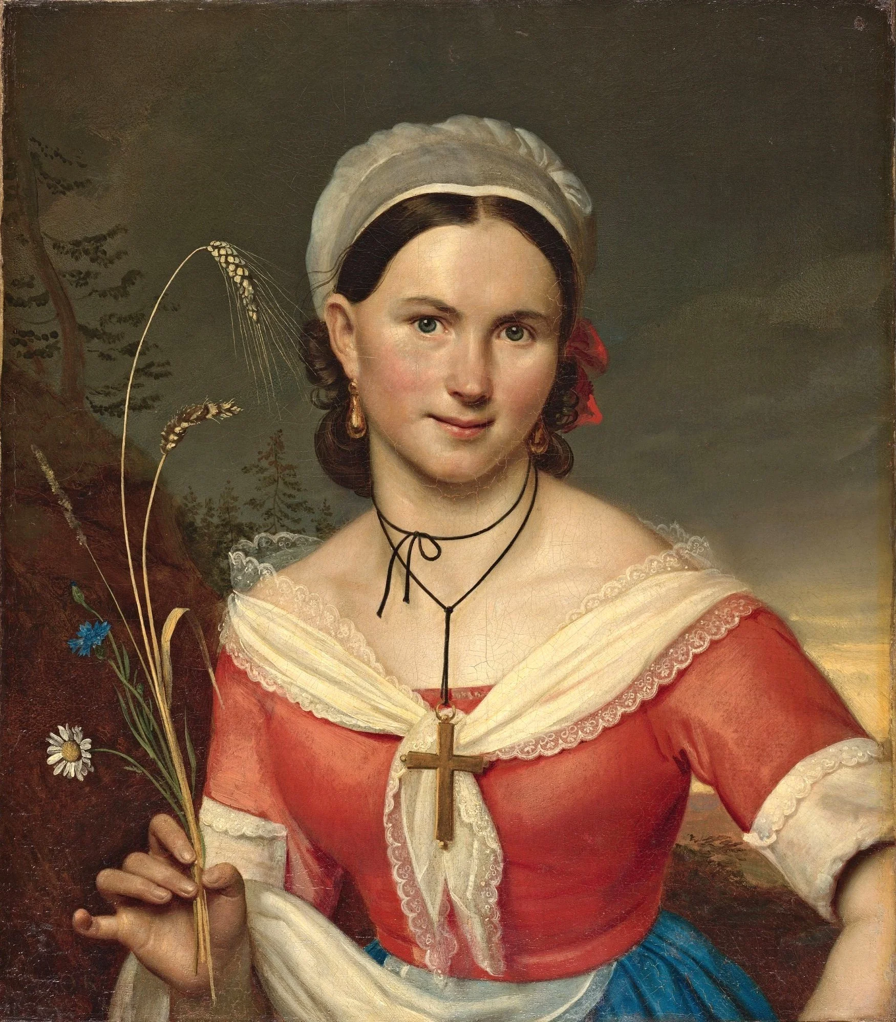 Catherine Teleshova, by Unknown, oil, 1828