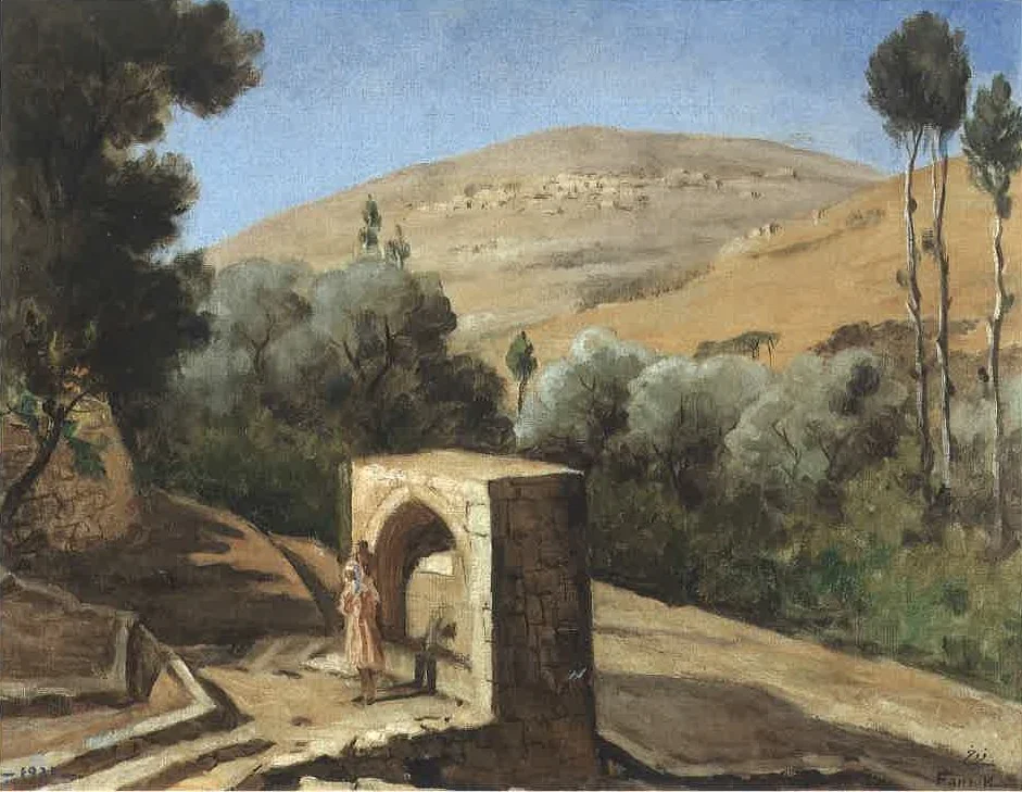 A Sebil at the Chouf, by Moustafa Farroukh, oil, 1939
