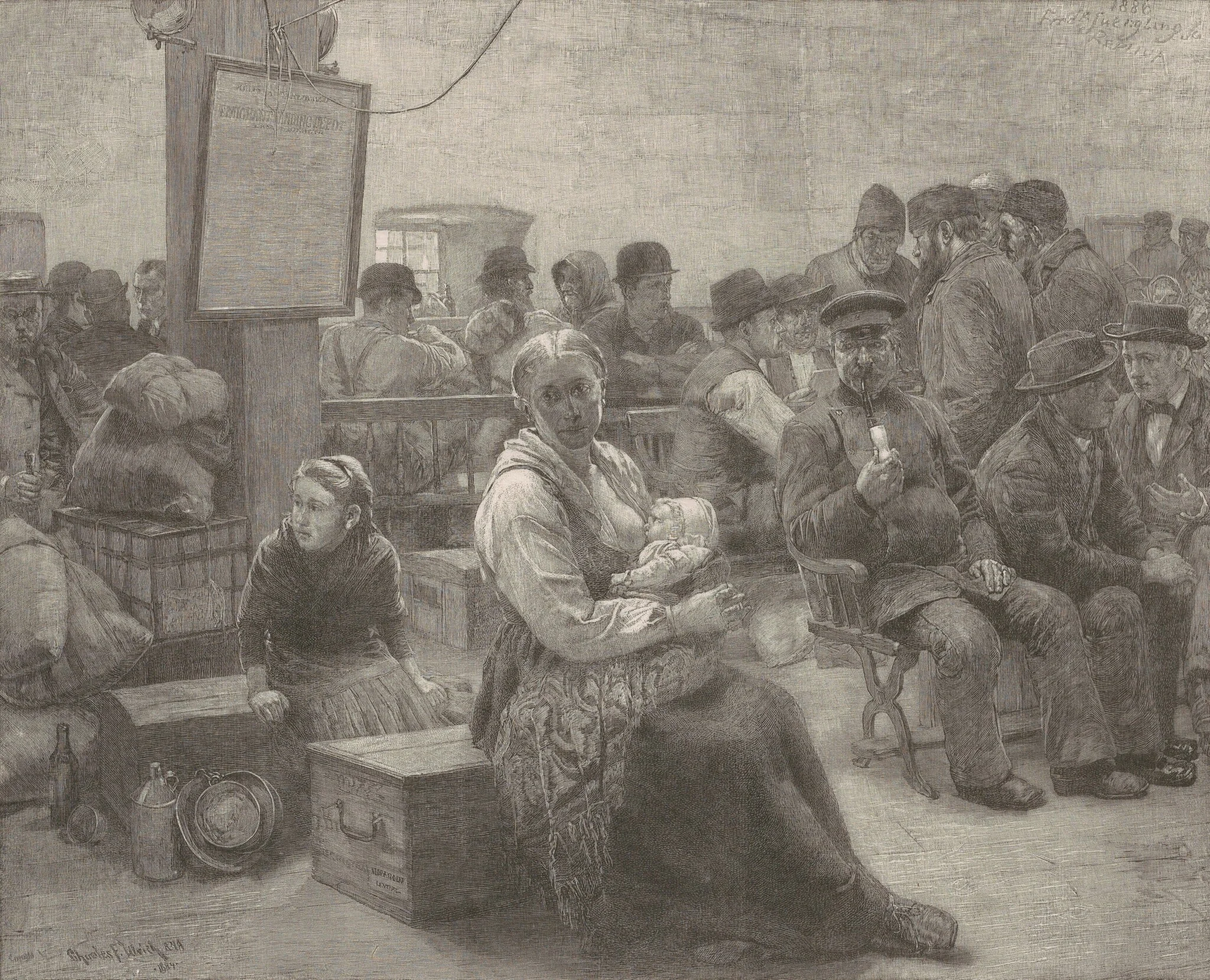 In the Land of Promise, by Frederick Juengling, ink, 1886