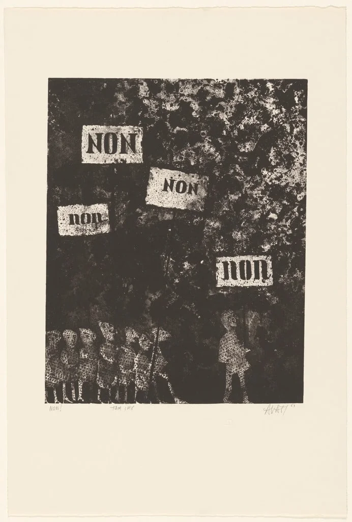 Untitled, by Mario Avati, ink, 1963