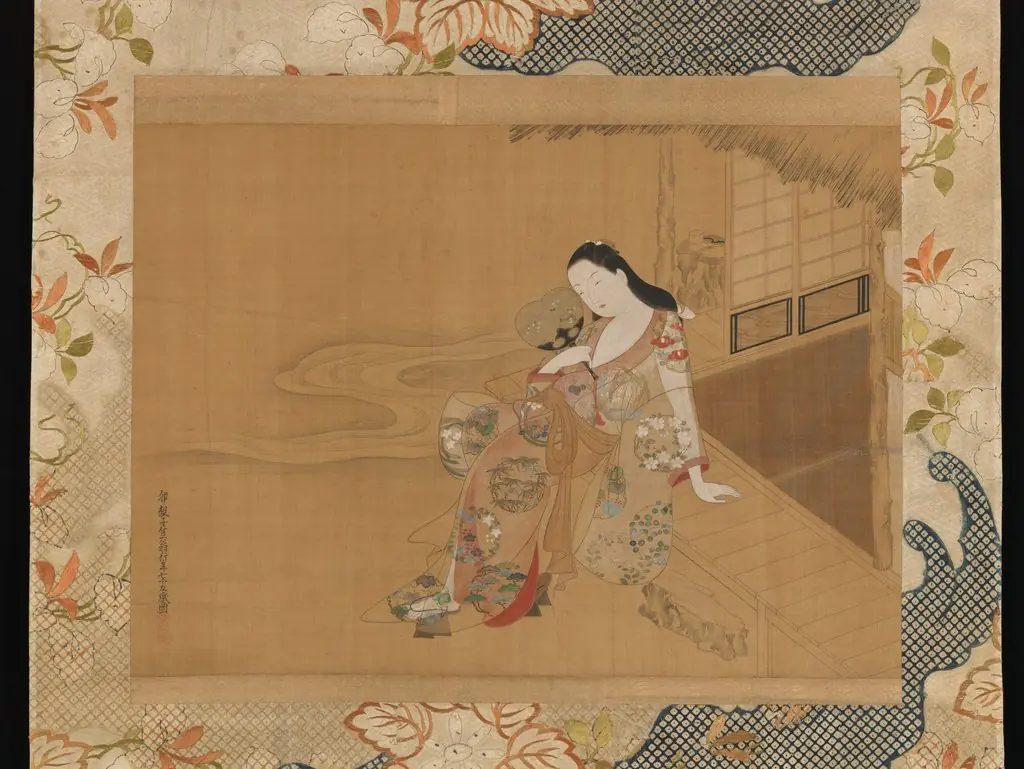 Courtesan Enjoying a Cool Summer Evening