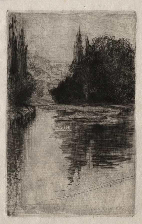 Evening, by Francis Seymour Haden, 1864