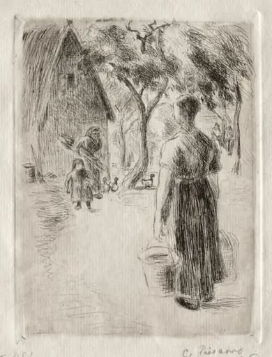 Peasant Woman Carrying Buckets