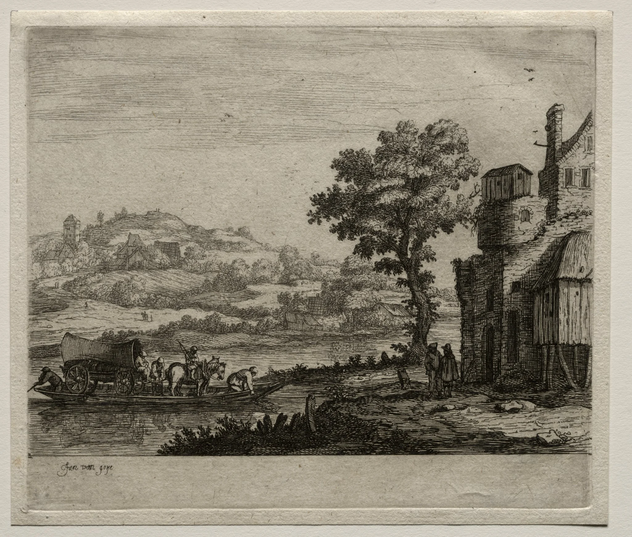 The Ferry Boat, by Jan van Goyen, 1650