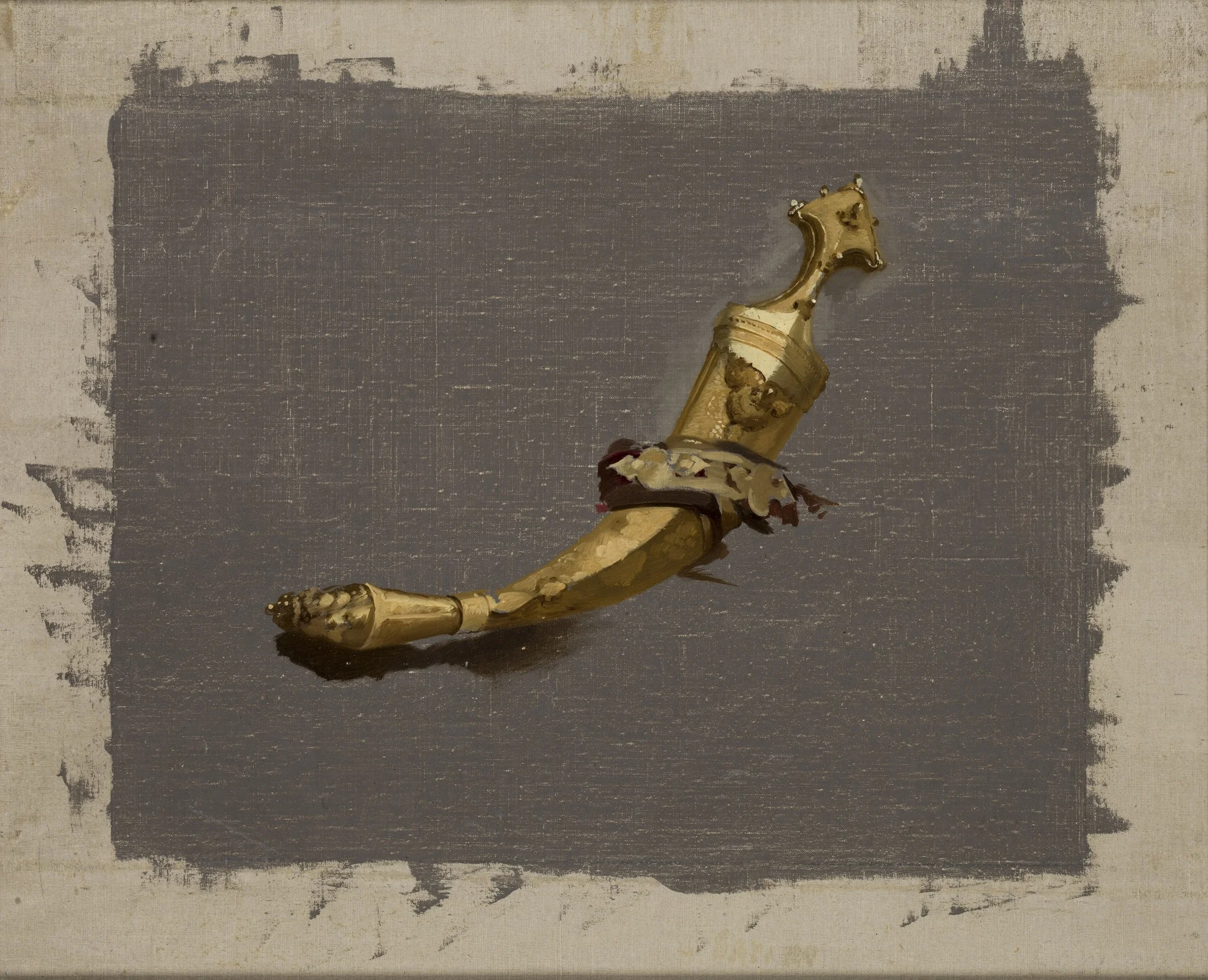 Study of a Khanjar, by Stanisław Chlebowski, oil, 1869