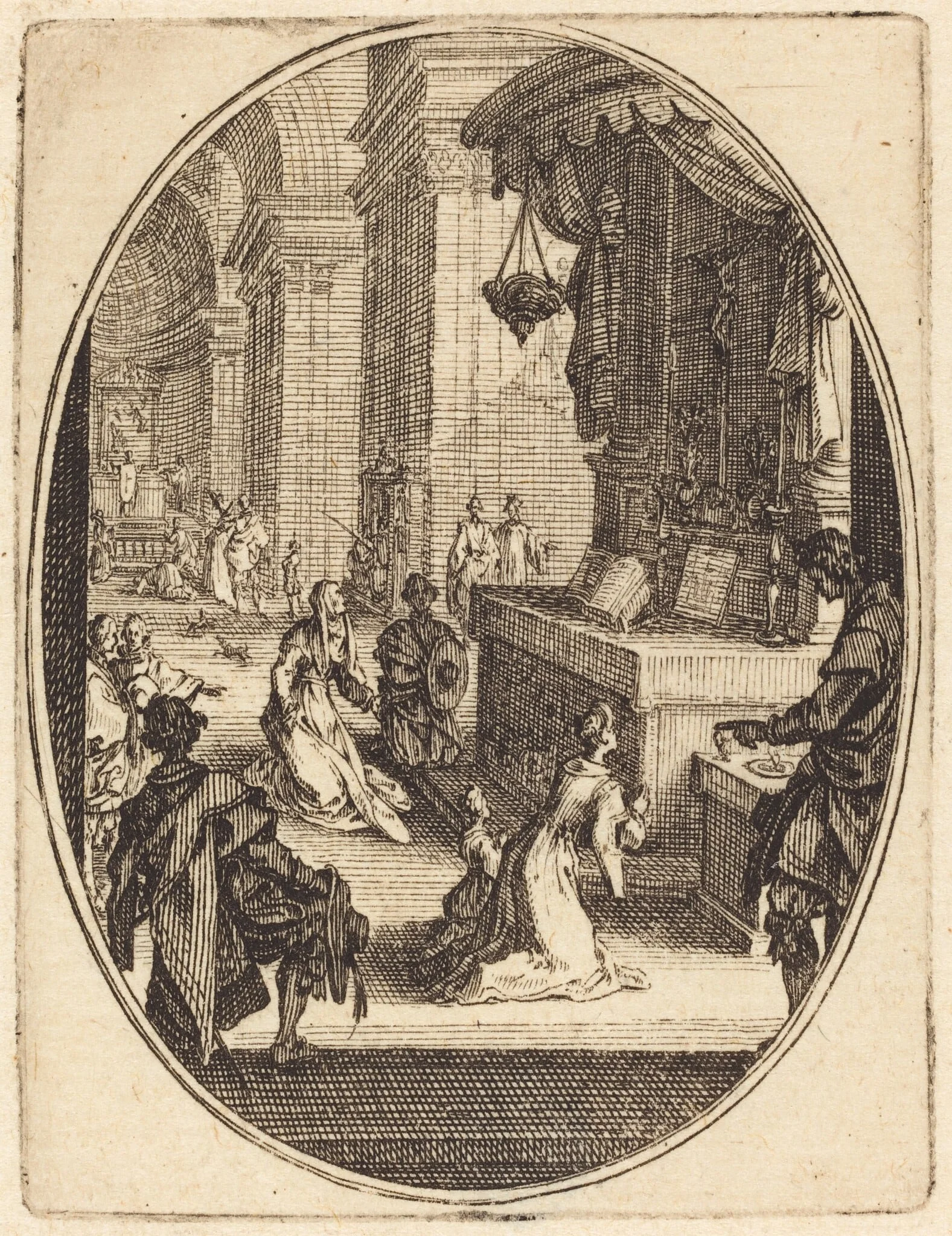 The Cult of God, by Jacques Callot, ink, 1627