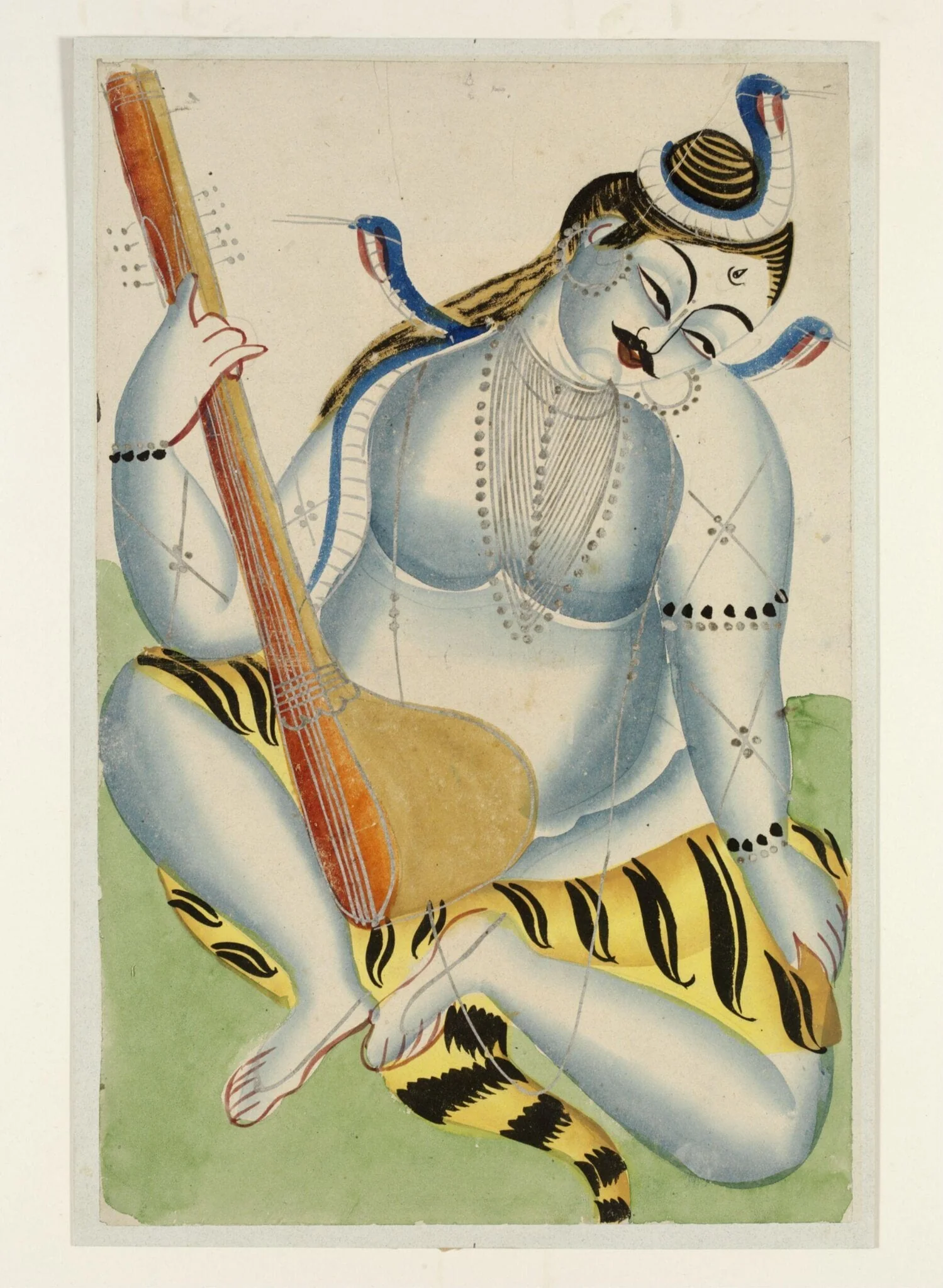 Shiva, by Unknown, paint, 1880