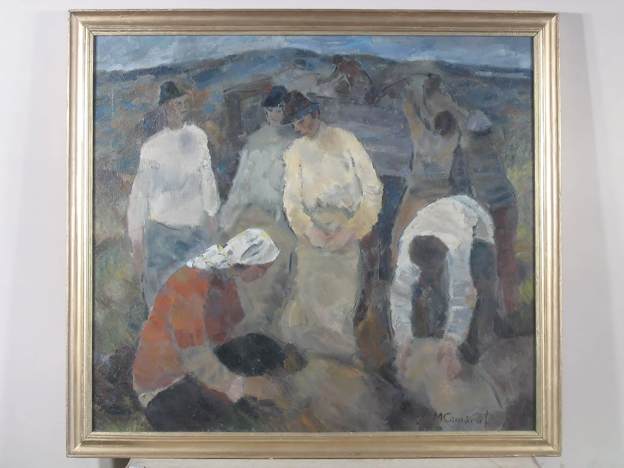 La strânsul recoltei, by Cămăruț Mihai, unspecified, 1942