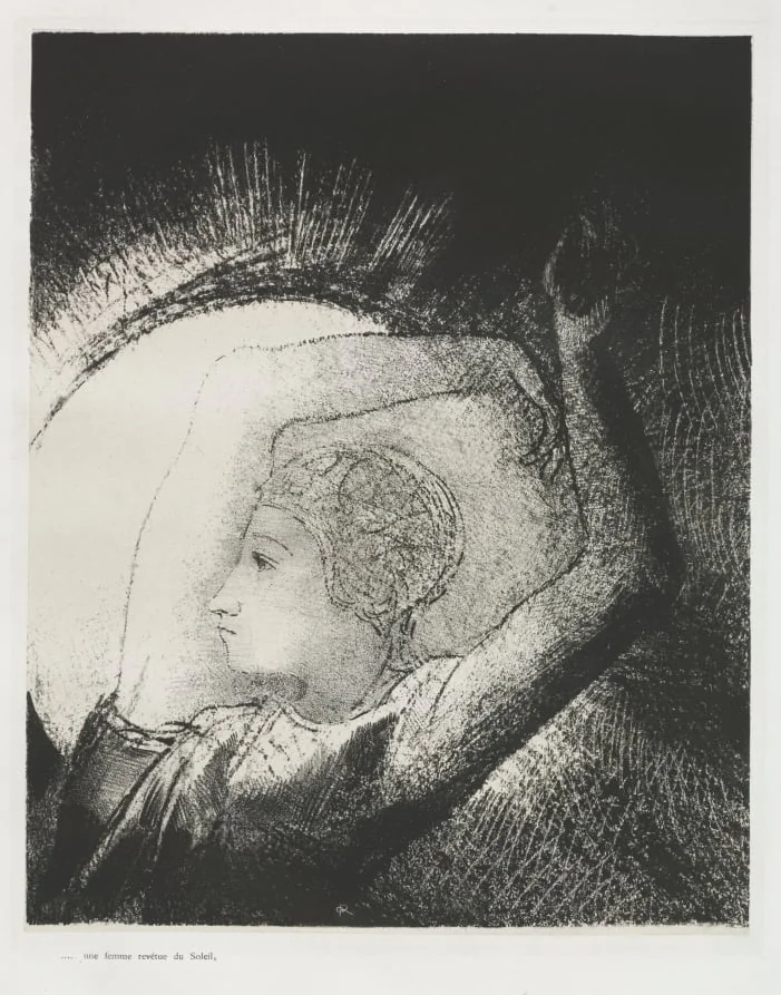 A Woman Clothed with the Sun, by Odilon Redon, 1899