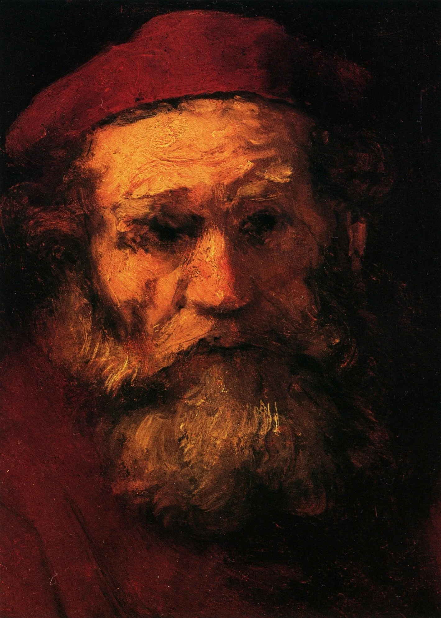 Head of old man, by Unknown, unspecified