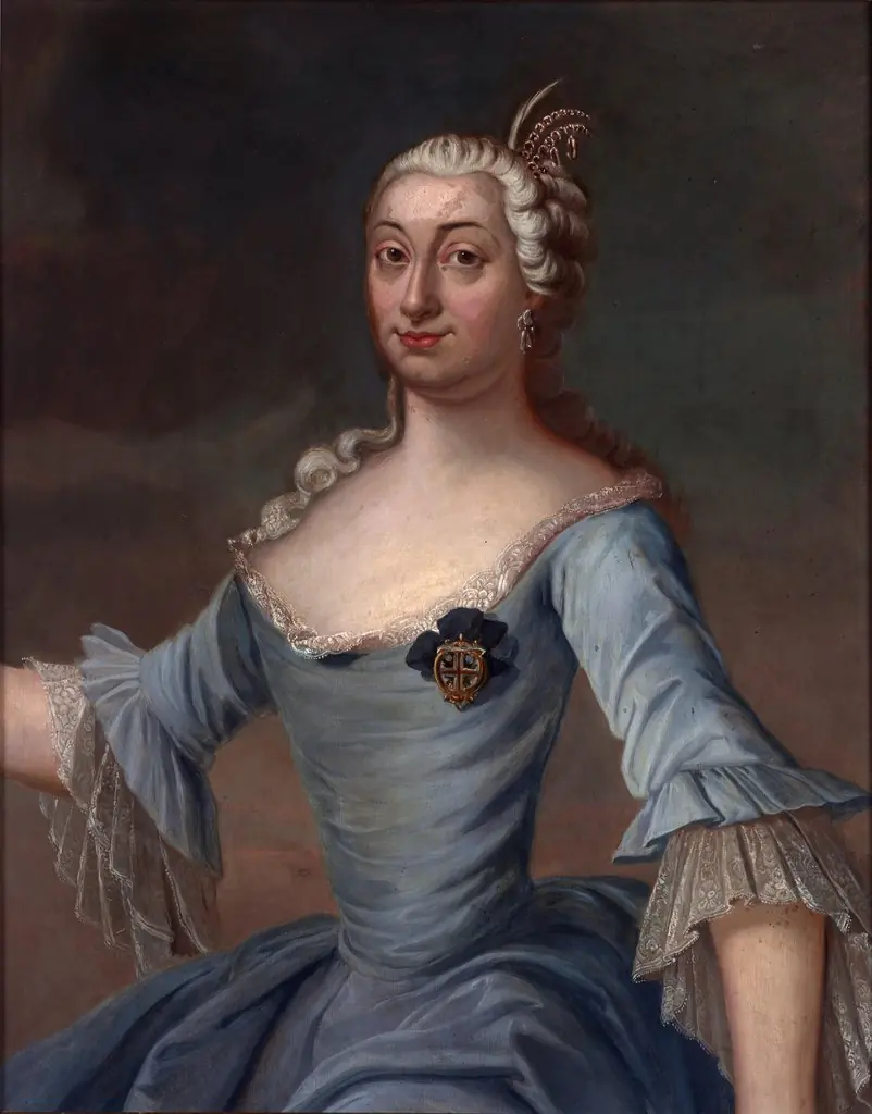Portret Anny Ludwiki z Mycielskich Radziwiłłowej (1729-1771), żony Michała Kazimierza Radziwiłła "Rybeńki", hetmana wielkiego litewskiego i wojewody wileńskiego