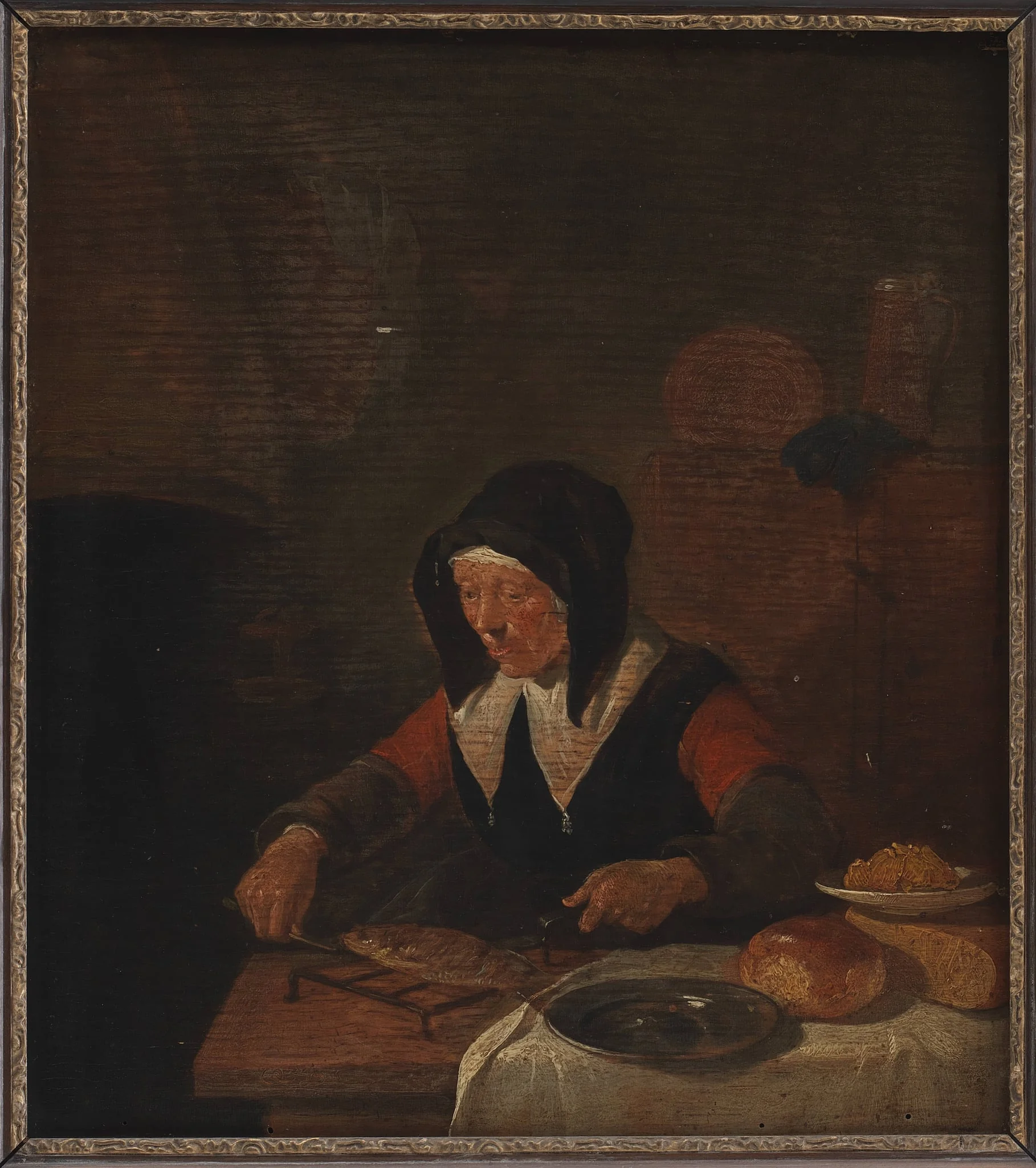 Old Woman at her Meal, by Unknown, 1650