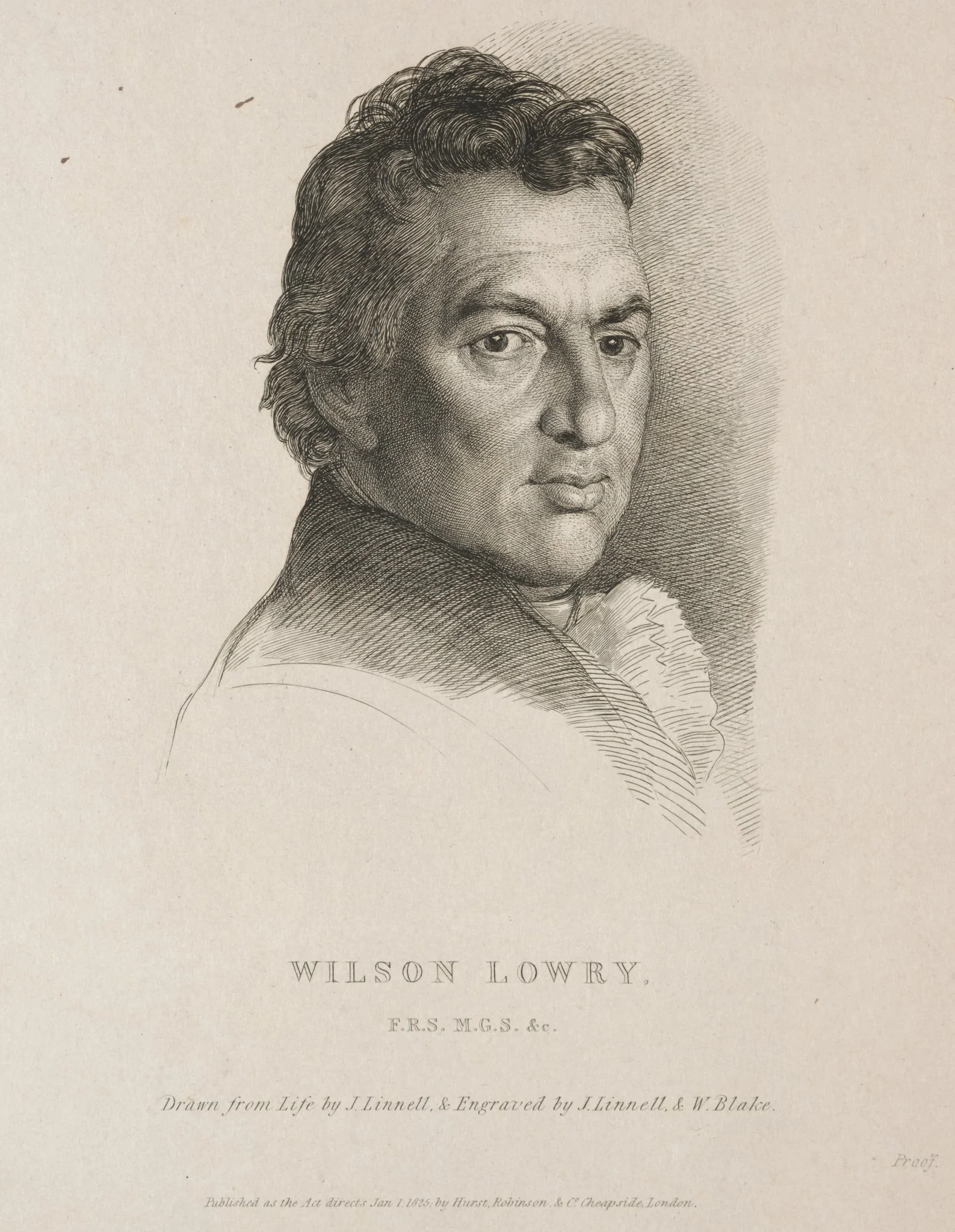 Wilson Lowry, by William Blake, 1825