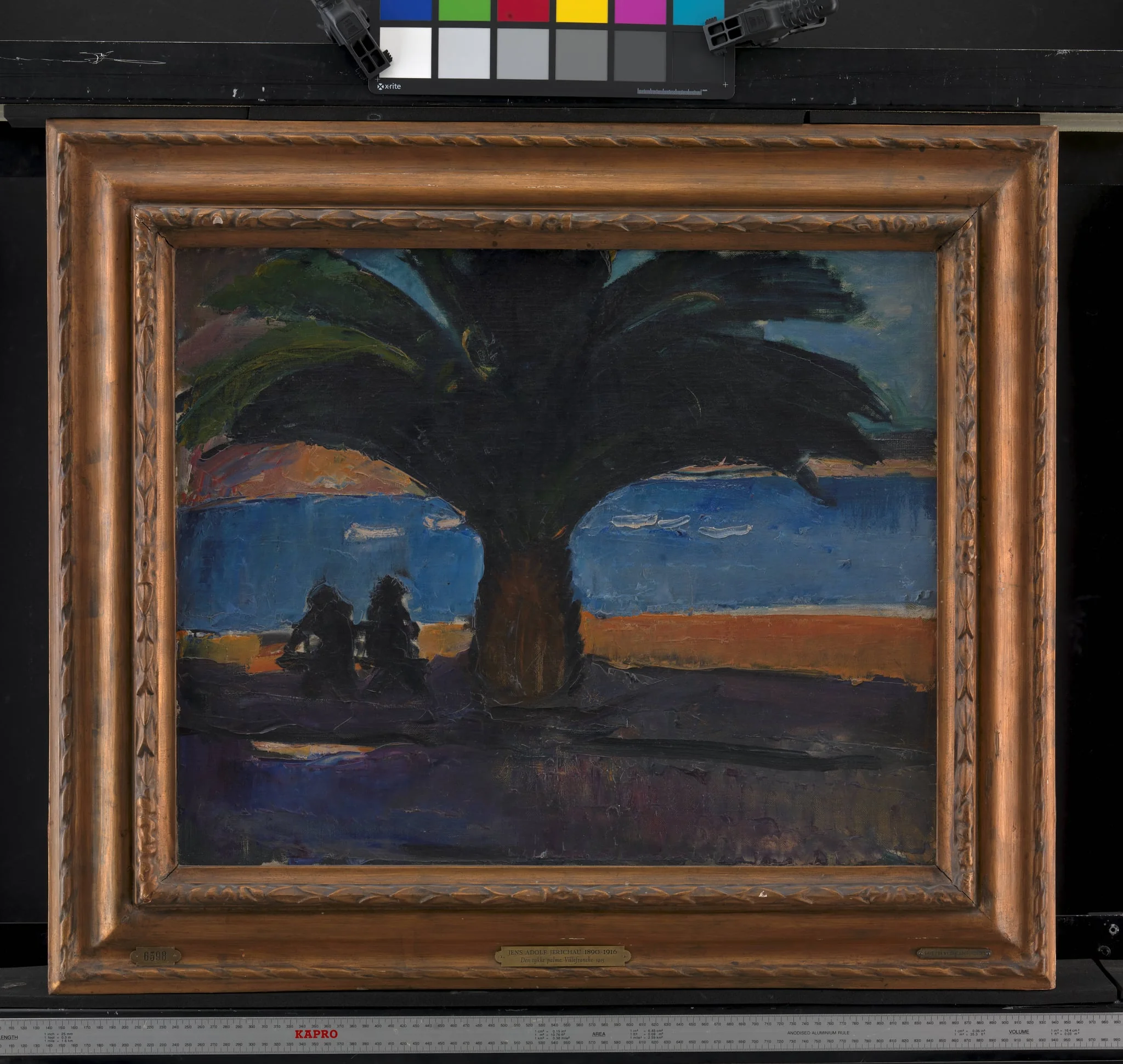 The Thick Palm. View from Villefranche, by Unknown, 1915