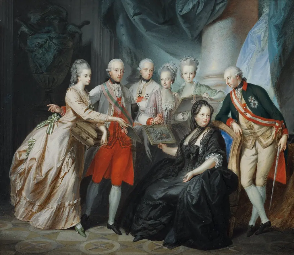 Archduchess Marie Christine and Duke Albert of Saxony Teschen Present the Family with Pictures of their Relatives in Italy