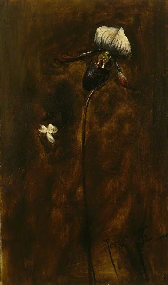 Study of two Flowers, by John Pettie, oil, 1892