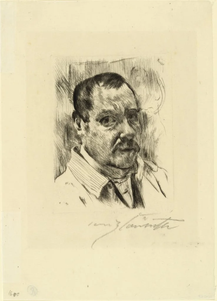 Untitled, by Lovis Corinth, ink, 1914