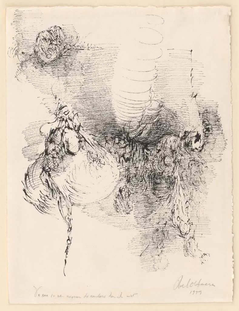 Untitled, by Roél d'Haese, ink, 1959