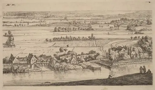 Village beside a Canal