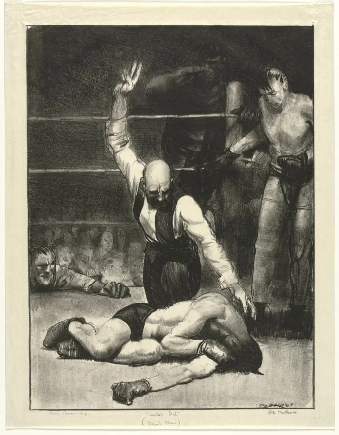 Counted Out, Second Stone, by George Bellows, 1921