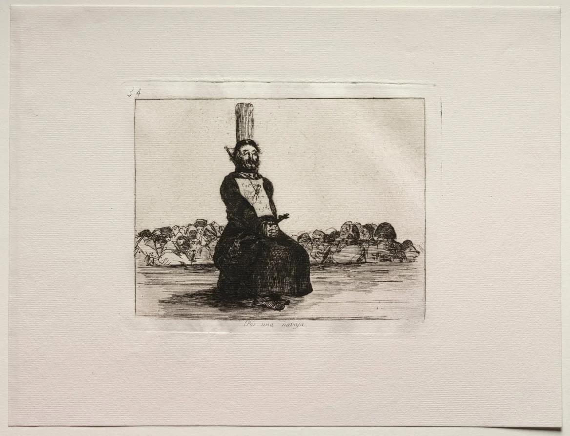The Horrors of War:  On Account of a Knife, by Francisco Goya, 1815