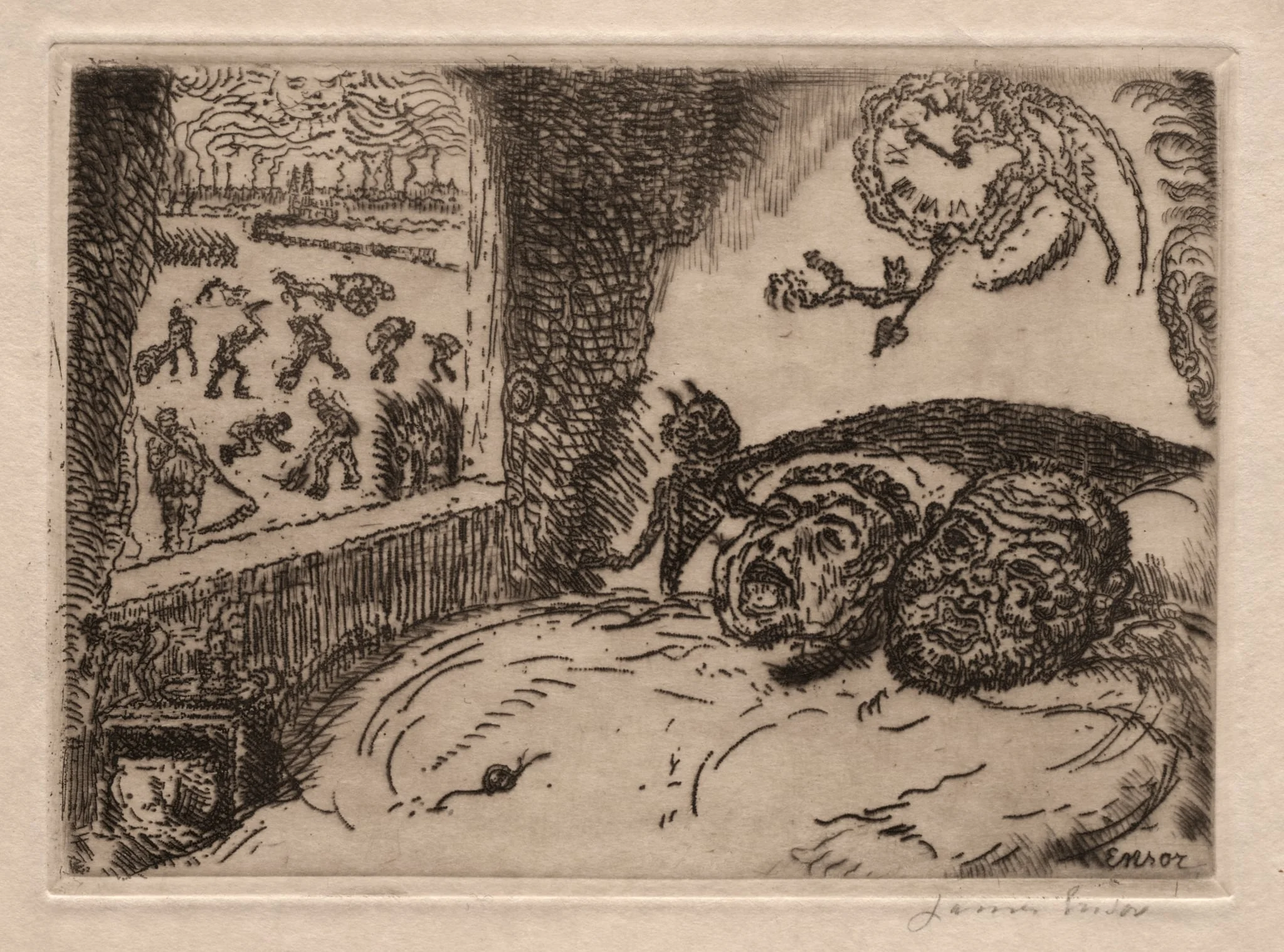 The Seven Deadly Sins: Sloth, by James Ensor, 1902