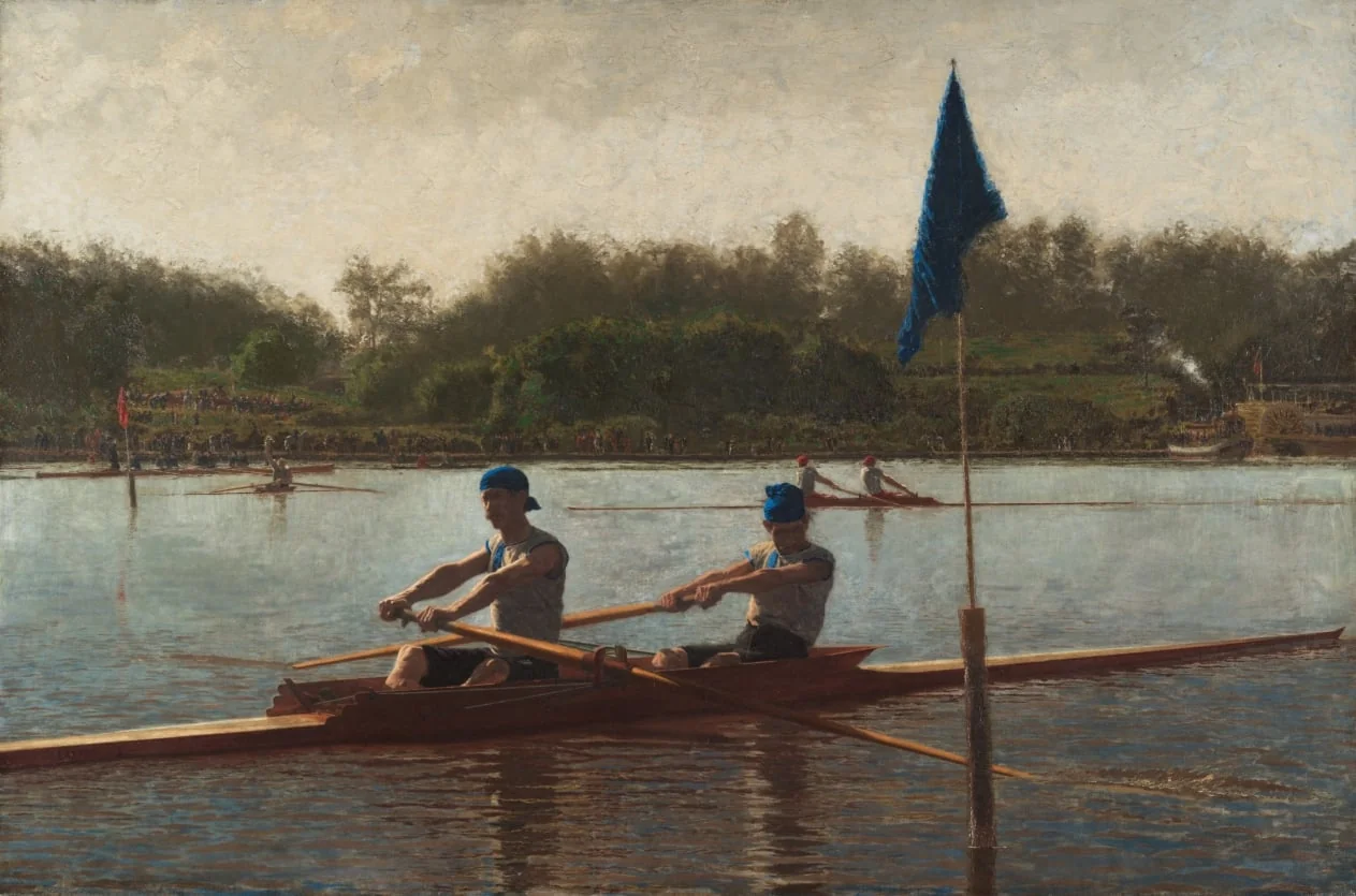 The Biglin Brothers Turning the Stake, by Thomas Eakins, unspecified, 1873